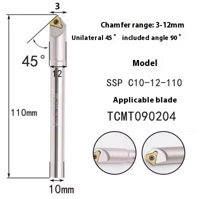 6039 Machining center 15 20 25 30 35 40 45 50 55 60 65 70 75 degree chamfering toolholder TCMT Shandong Denso Pricision Tools Co.,Ltd.